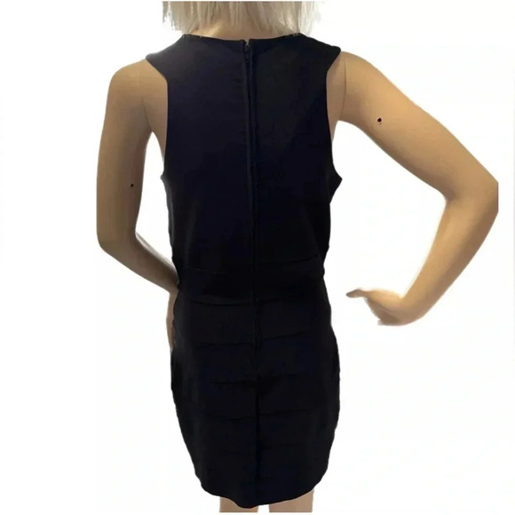 TRIXXI Womens 4/6 Black Sleeveless Pencil Cocktail Sheath Dress Juniors 7 - Picture 3 of 9